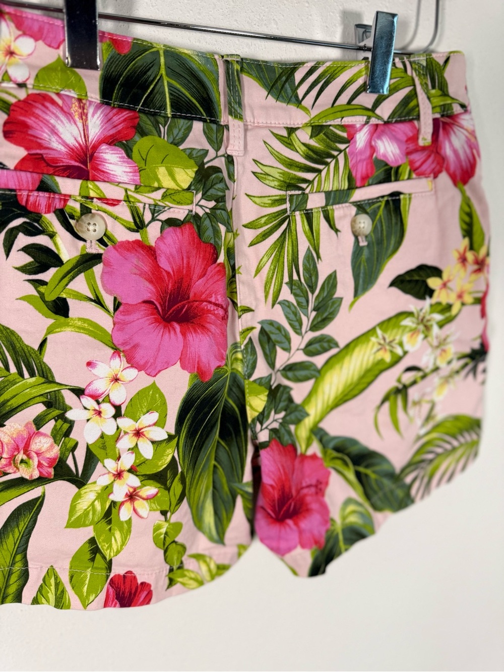 Tommy Bahama Tropical Floral Shorts Pink Hibiscus Resort Size 2 - Picture 4 of 7